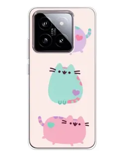 Чехол для Xiaomi 15 с картинкой «Pusheen трио» Чехол для Xiaomi 15 с картинкой «Pusheen трио»