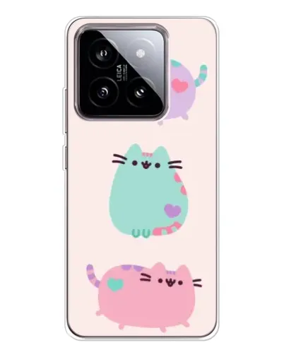 Чехол для Xiaomi 15 с картинкой «Pusheen трио»