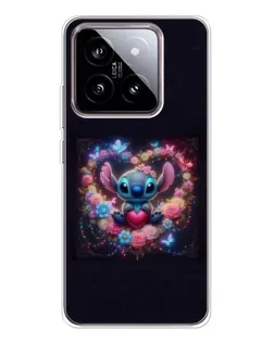Чохол для Xiaomi 15 з картинкою «Stitch у квітах»
