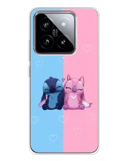 Чохол для Xiaomi 15 з картинкою «Stitch та Angel Love»
