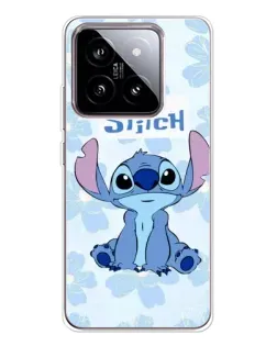 Чохол для Xiaomi 15 з картинкою «Stitch серед квітів»