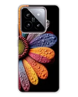 Чохол для Xiaomi 15 з картинкою «Райдужна квітка»