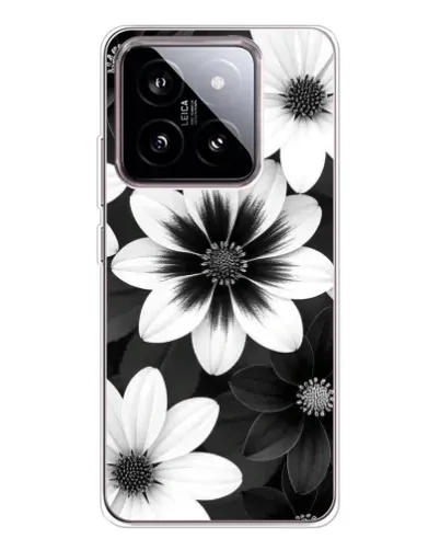 Чохол для Xiaomi 15 з картинкою «Монохромні айстри» Чохол для Xiaomi 15 з картинкою «Монохромні айстри»