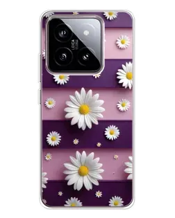 Чохол для Xiaomi 15 з картинкою «Ромашки на фіолетовому»