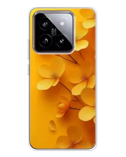 Чохол для Xiaomi 15 з картинкою «Золоті пелюстки»