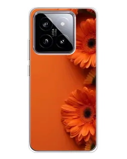Чохол для Xiaomi 15 з картинкою «Помаранчеві гербери»