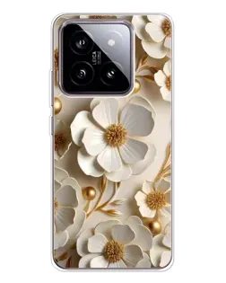 Чохол для Xiaomi 15 з картинкою «Білі паперові квіти»