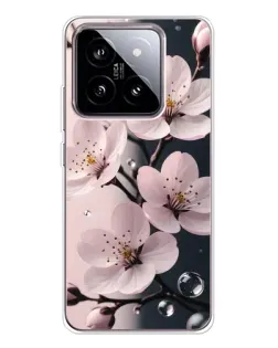 Чохол для Xiaomi 15 з картинкою «Ніжня сакура та краплі»