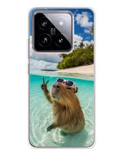 Чохол для Xiaomi 15 з картинкою «Капібара на морі» Чохол для Xiaomi 15 з картинкою «Капібара на морі»
