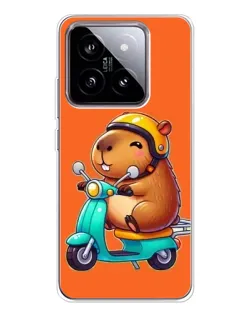 Чохол для Xiaomi 15 з картинкою «Капібара на скутері» Чохол для Xiaomi 15 з картинкою «Капібара на скутері»