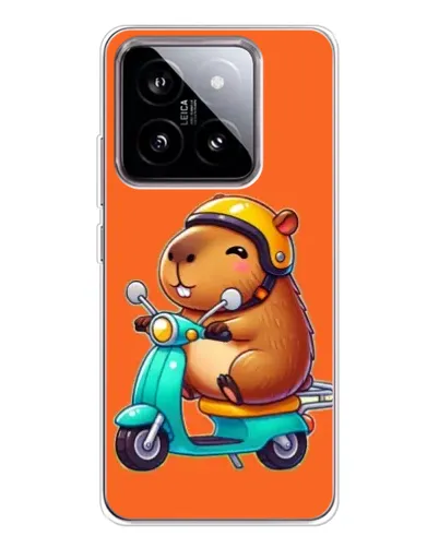 Чохол для Xiaomi 15 з картинкою «Капібара на скутері»