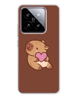 Чохол для Xiaomi 15 з картинкою «Капібара з серцем» Чохол для Xiaomi 15 з картинкою «Капібара з серцем»