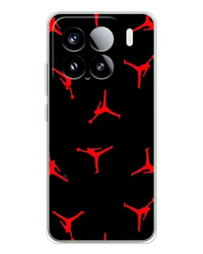 Чехол для Xiaomi 15S Pro с картинкой «Jordan Red Pattern»