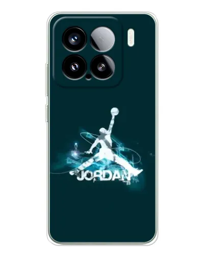Чехол для Xiaomi 15S Pro с картинкой «Jordan Blue Fire»