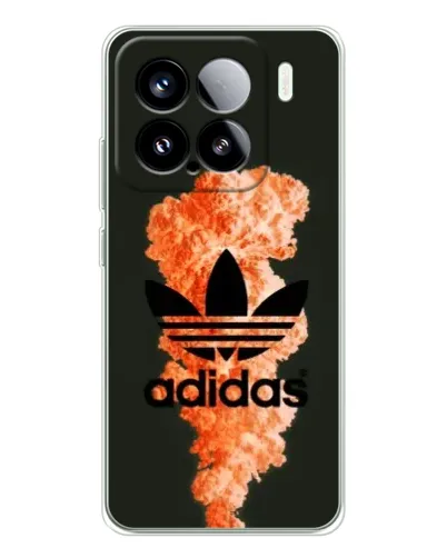 Чехол для Xiaomi 15S Pro с картинкой «Оранжевый дым Adidas»