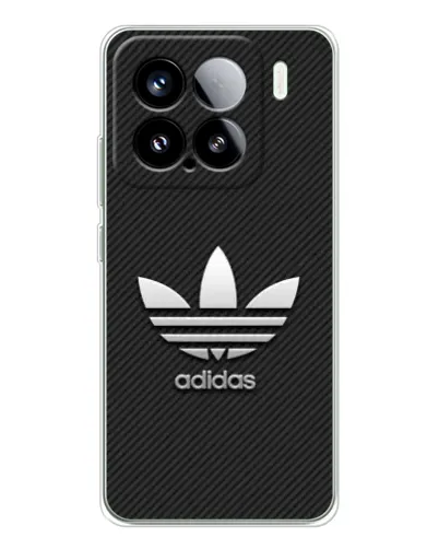 Чехол для Xiaomi 15S Pro с картинкой «Adidas Карбоновая текстура»
