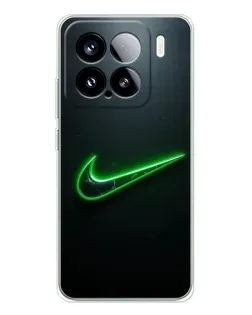 Чехол для Xiaomi 15S Pro с картинкой «Неоновый контур Nike»
