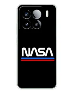 Чехол для Xiaomi 15S Pro с картинкой «NASA — классика Red Blue»