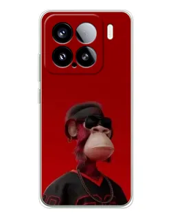Чехол для Xiaomi 15S Pro с картинкой «Bored Ape в красном» Чехол для Xiaomi 15S Pro с картинкой «Bored Ape в красном»
