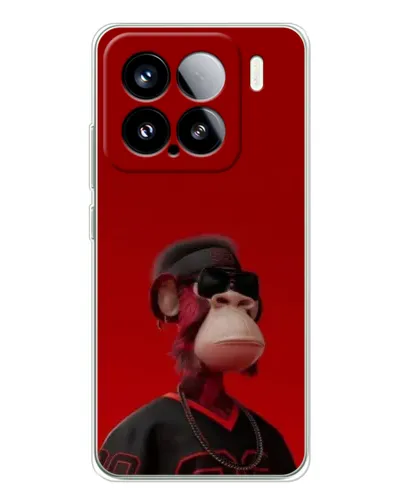 Чехол для Xiaomi 15S Pro с картинкой «Bored Ape в красном» Чехол для Xiaomi 15S Pro с картинкой «Bored Ape в красном»