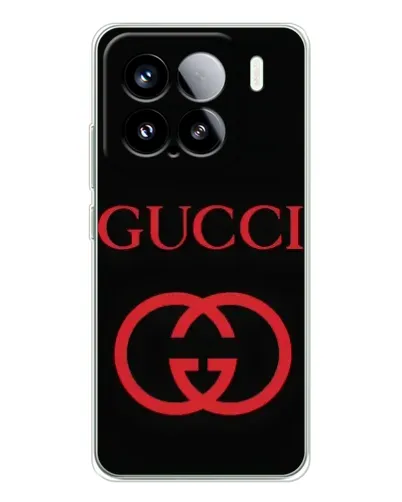 Чехол для Xiaomi 15S Pro с картинкой «Gucci — красный логотип»