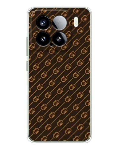 Чехол для Xiaomi 15S Pro с картинкой «Gucci — золотые диагонали»