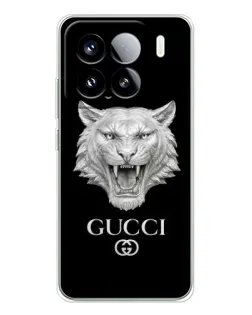 Чехол для Xiaomi 15S Pro с картинкой «Gucci — серебряный лев»