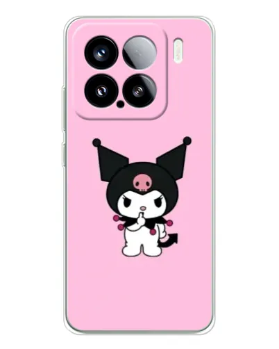 Чехол для Xiaomi 15S Pro с картинкой «Kuromi — розовая нежность»