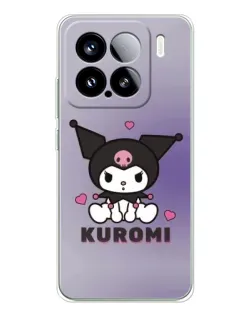 Чехол для Xiaomi 15S Pro с картинкой «Kuromi — фиолетовый арт»