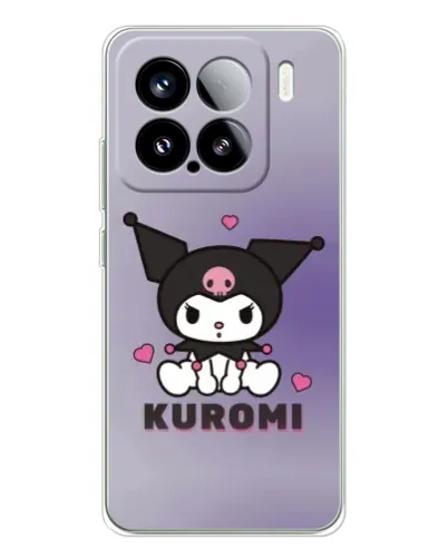 Чехол для Xiaomi 15S Pro с картинкой «Kuromi — фиолетовый арт»