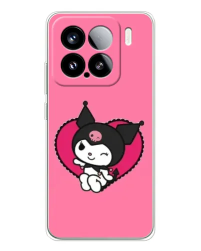 Чехол для Xiaomi 15S Pro с картинкой «Kuromi — любовь в сердце»
