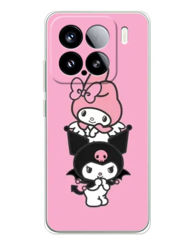Чехол для Xiaomi 15S Pro с картинкой «My Melody и Kuromi»