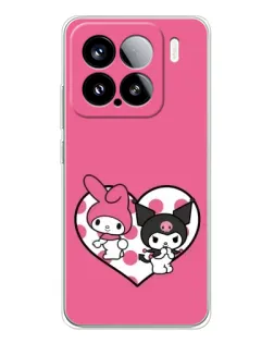 Чехол для Xiaomi 15S Pro с картинкой «Kuromi и My Melody»