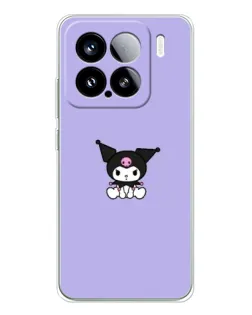 Чехол для Xiaomi 15S Pro с картинкой «Kuromi — фиолетовый минимализм»
