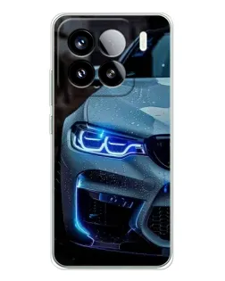 Чехол для Xiaomi 15S Pro с картинкой «Взгляд BMW с синими фарами»