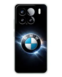 Чехол для Xiaomi 15S Pro с картинкой «BMW — неоновое сияние»