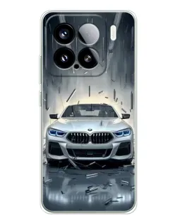 Чехол для Xiaomi 15S Pro с картинкой «BMW в свете фар»