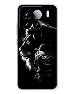 Чехол для Xiaomi 15S Pro с картинкой «BMW и лев»