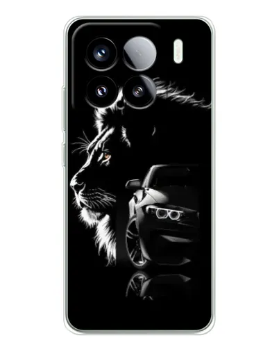 Чехол для Xiaomi 15S Pro с картинкой «BMW и лев» Чехол для Xiaomi 15S Pro с картинкой «BMW и лев»