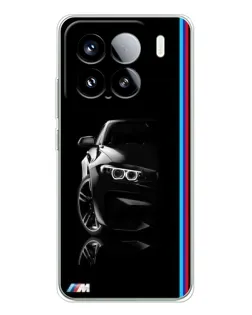 Чехол для Xiaomi 15S Pro с картинкой «Силуэт BMW в темноте»