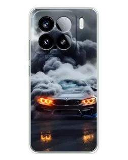 Чехол для Xiaomi 15S Pro с картинкой «BMW в дыму»