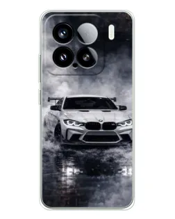 Чехол для Xiaomi 15S Pro с картинкой «BMW сквозь туман»