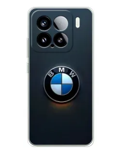 Чехол для Xiaomi 15S Pro с картинкой «Логотип BMW — минимализм»