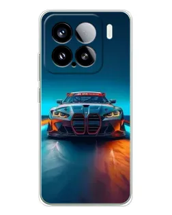 Чехол для Xiaomi 15S Pro с картинкой «BMW — огни неона»