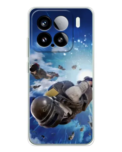 Чехол для Xiaomi 15S Pro с картинкой «Десант PUBG — прыжок»
