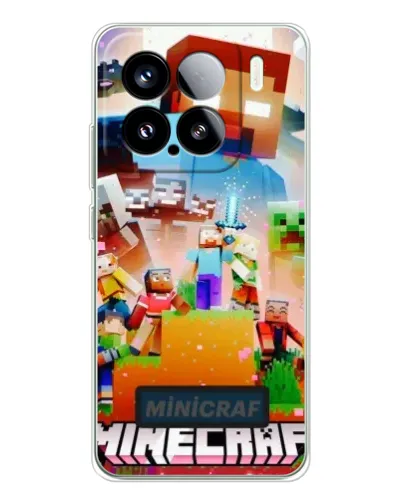 Чехол для Xiaomi 15S Pro с картинкой «Minecraft герои игры» Чехол для Xiaomi 15S Pro с картинкой «Minecraft герои игры»