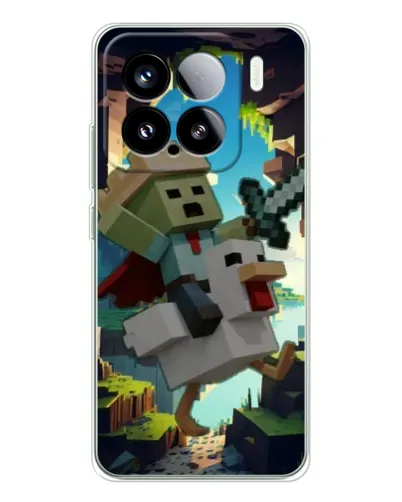 Чехол для Xiaomi 15S Pro с картинкой «Стив и гусь» Чехол для Xiaomi 15S Pro с картинкой «Стив и гусь»