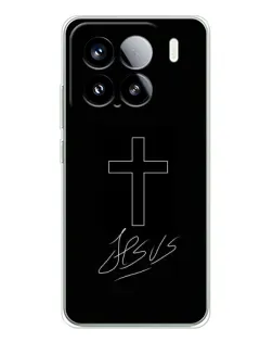 Чехол для Xiaomi 15S Pro с картинкой «Графический крест Jesus» Чехол для Xiaomi 15S Pro с картинкой «Графический крест Jesus»