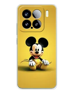 Чехол для Xiaomi 15S Pro с картинкой «Микки на желтом»