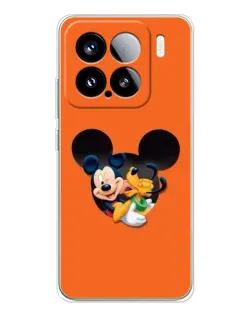 Чехол для Xiaomi 15S Pro с картинкой «Сердце Микки Минни»